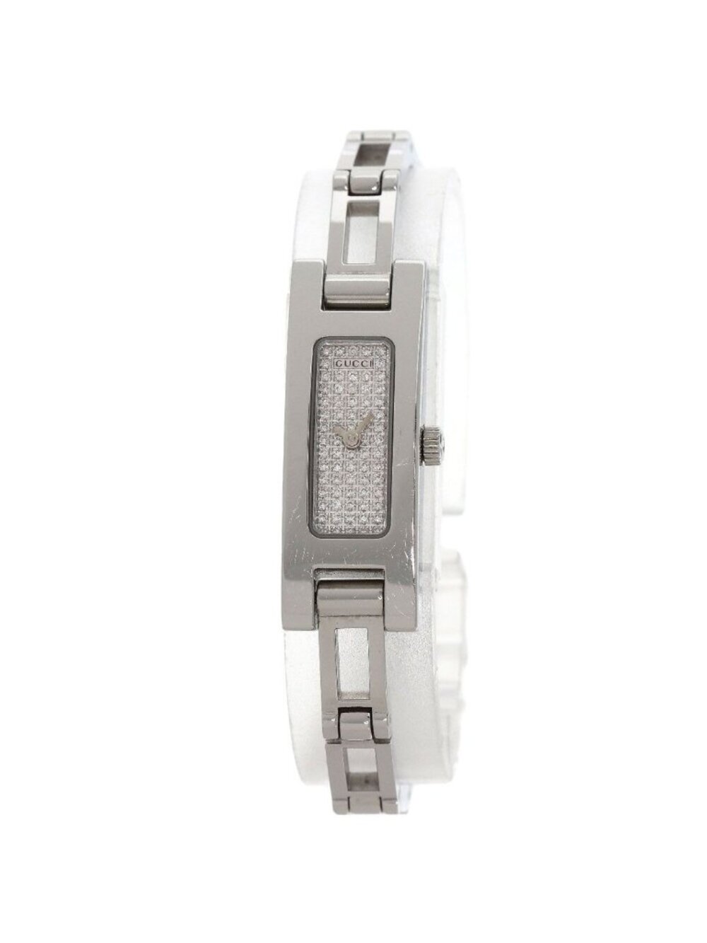 Gucci Square Face Dial Diamond Watch SS